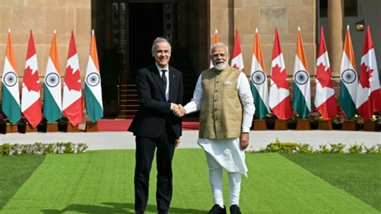 PM Modi holds talks with  Canadian PM Mark Carney